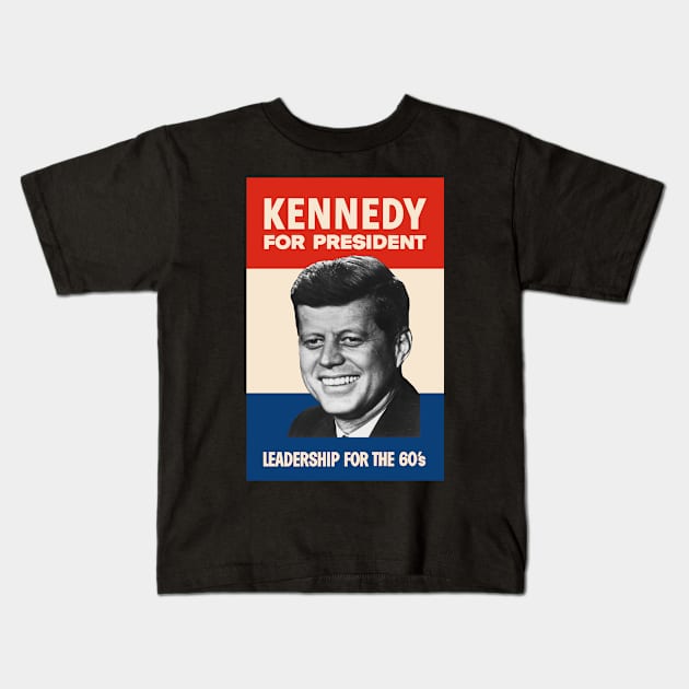 Kennedy For President Kids T-Shirt by Historia